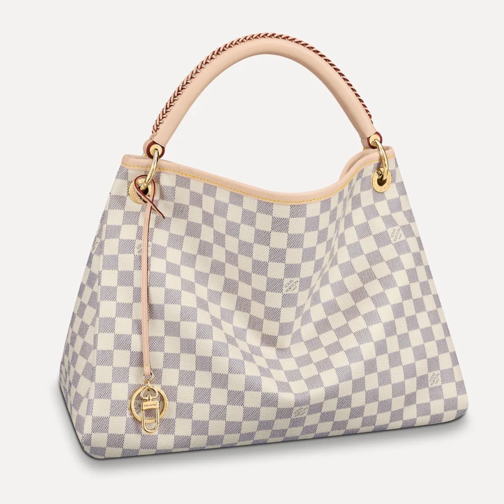 Louis Vuitton Artsy MM, Damier Azur, Like New Condition